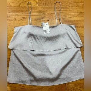 H&M Silver top